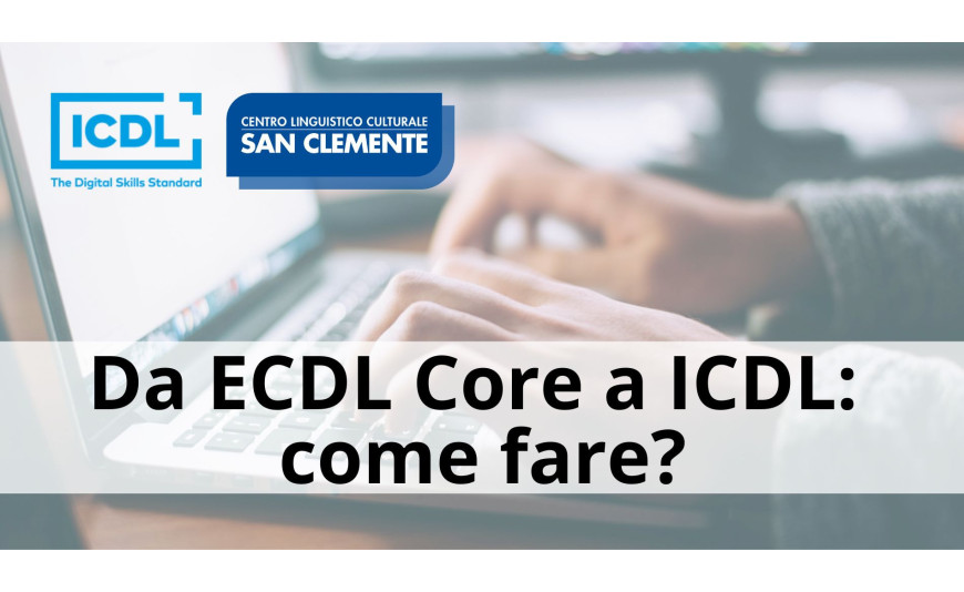 Da ECDL Core a ICDL: Come fare? Aggiornamenti sulla procedura di conversione. Da ECDL Core a ICDL: Come fare? Aggiornamenti sulla procedura di conversione.