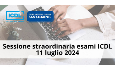 Sessione straordinaria esami ICDL