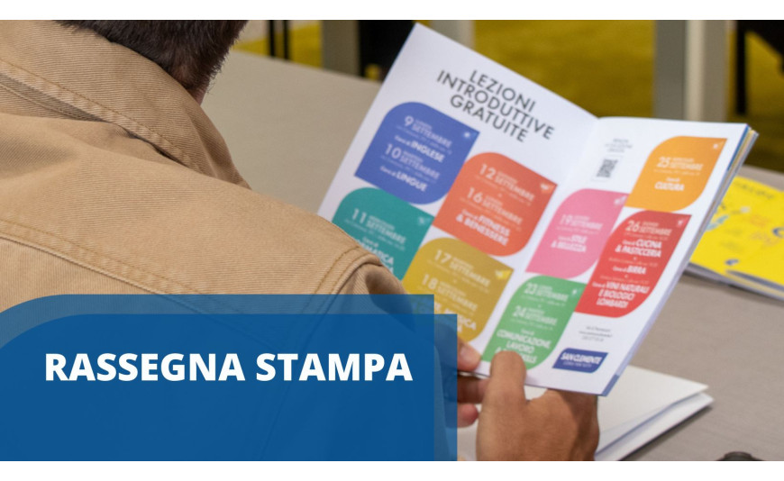 Rassegna stampa - Lezioni Introduttive Gratuite del Catalogo Autunno-Inverno 2024/2025 Rassegna stampa - Lezioni Introduttive Gratuite del Catalogo Autunno-Inverno 2024/2025