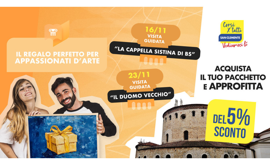 Cerchi il regalo perfetto per un appassionato d'arte? Scopri le proposte del San Clemente. Cerchi il regalo perfetto per un appassionato d'arte? Scopri le proposte del San Clemente.
