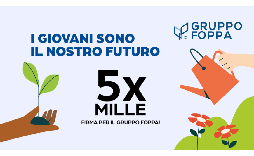 Il 5x1000 al Gruppo Foppa Il 5x1000 al Gruppo Foppa