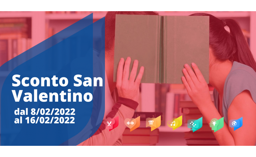 1 corso per te + 1 corso per chi ami = 20% di sconto 1 corso per te + 1 corso per chi ami = 20% di sconto