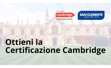 Ottieni la Certificazione Cambridge con il Centro!