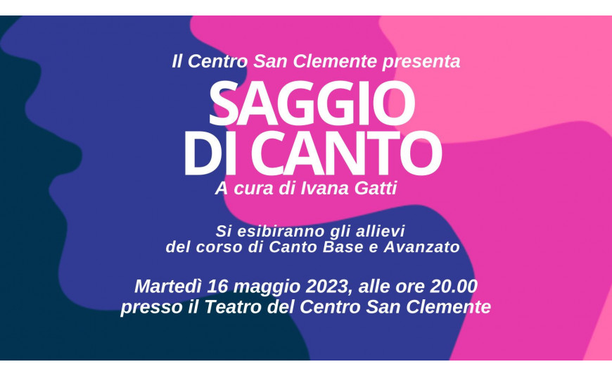 SAGGIO DI CANTO SAGGIO DI CANTO