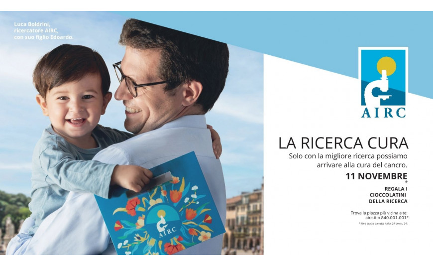 “I cioccolatini della ricerca” per sostenere i ricercatori AIRC “I cioccolatini della ricerca” per sostenere i ricercatori AIRC