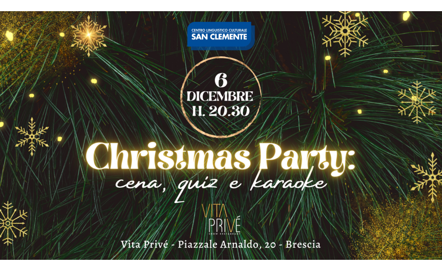 Christmas Party: Cena, Quiz e Karaoke Christmas Party: Cena, Quiz e Karaoke