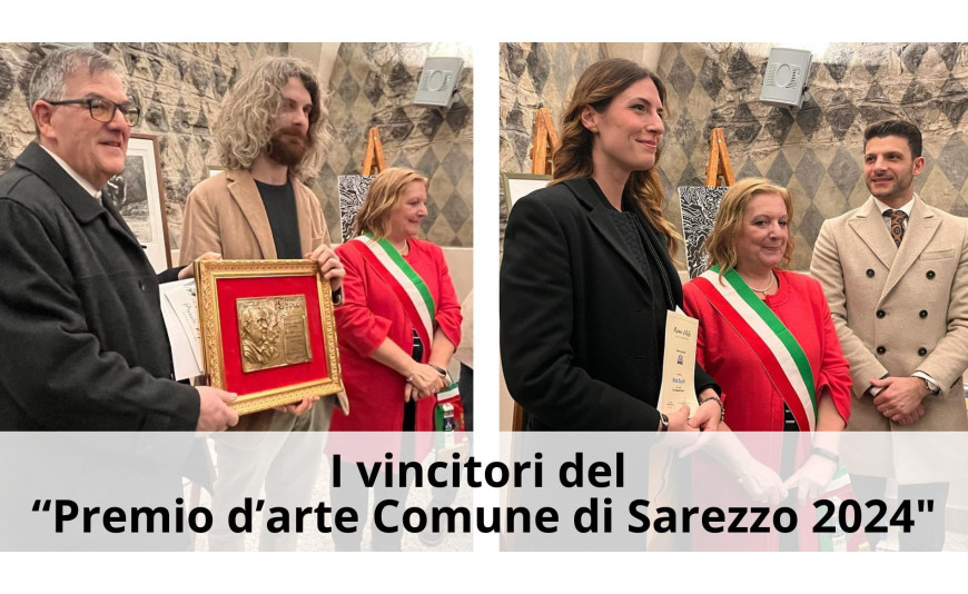 I vincitori del “Premio d’arte Comune di Sarezzo 2024" I vincitori del “Premio d’arte Comune di Sarezzo 2024"